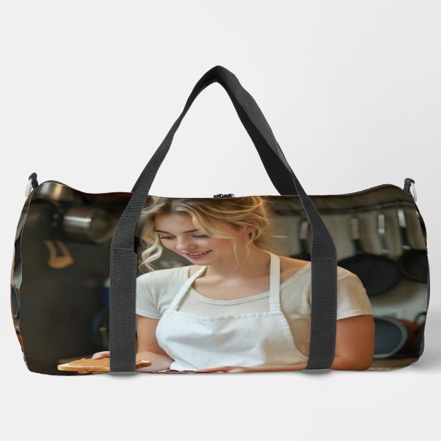 Peanutbutter and Jelly Sandwich Custom Duffle Bag (Front)