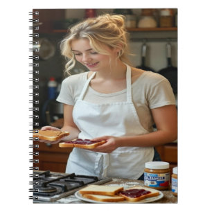Peanutbutter and Jelly Sandwich Custom Notebook