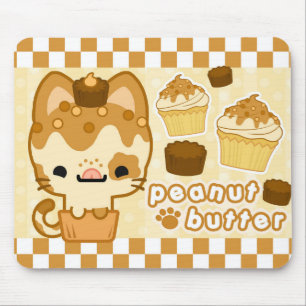 Peanutbutter Cupcake Kitty Mousepad