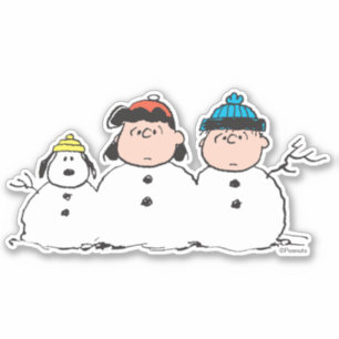 Peanuts   3 Person Snowman