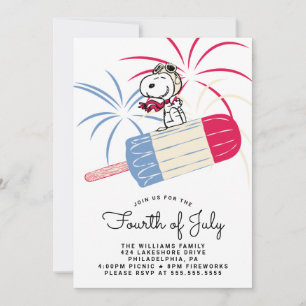 Peanuts 4th of July Picnic Holiday Card