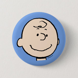 Peanuts   A Charlie Brown Smile 6 Cm Round Badge