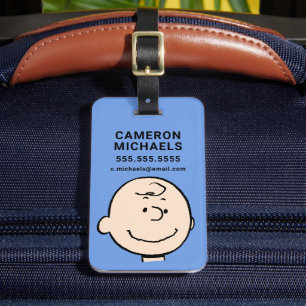 Peanuts   A Charlie Brown Smile Luggage Tag