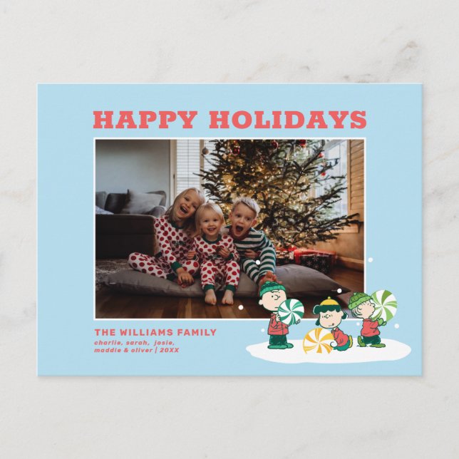 Peanuts | A Gift For You Holiday Postcard (Front)