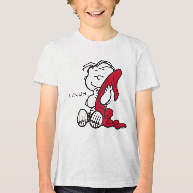 Peanuts | A Linus Smile Tri-Blend Shirt (Front)