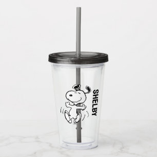 Peanuts A Snoopy Happy Dance Acrylic Tumbler