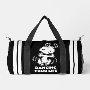 Peanuts   A Snoopy Happy Dance Duffle Bag