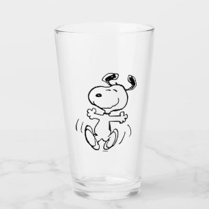 Peanuts   A Snoopy Happy Dance Glass