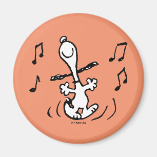 Peanuts   A Snoopy Happy Dance Magnet