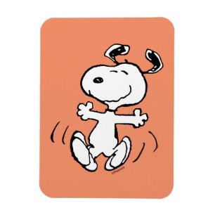 Peanuts   A Snoopy Happy Dance Magnet