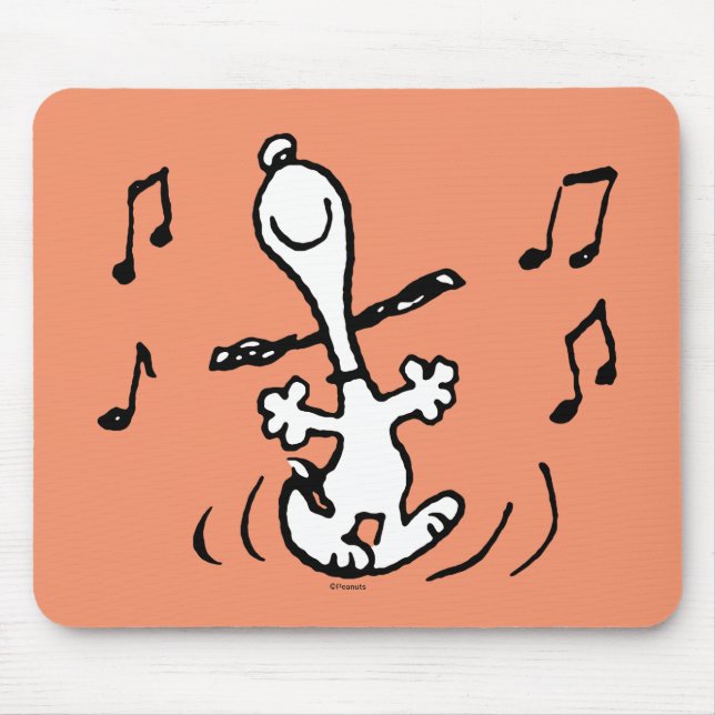 Peanuts | A Snoopy Happy Dance Mouse Mat (Front)