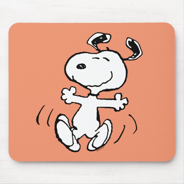 Peanuts | A Snoopy Happy Dance Mouse Mat (Front)