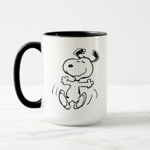 Peanuts   A Snoopy Happy Dance Mug