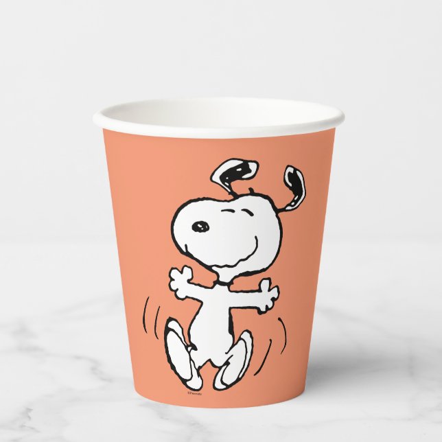 Peanuts | A Snoopy Happy Dance Paper Cups (Front)