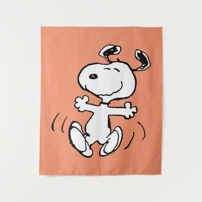 Peanuts | A Snoopy Happy Dance Tapestry (Front)