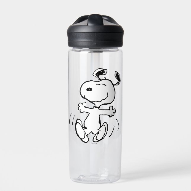 Peanuts | A Snoopy Happy Dance Water Bottle (Front)