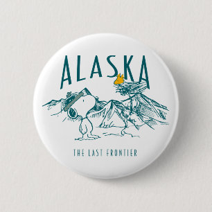 Peanuts   Alaska The Last Frontier 6 Cm Round Badge