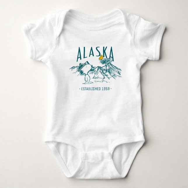 Peanuts | Alaska The Last Frontier Baby Bodysuit (Front)