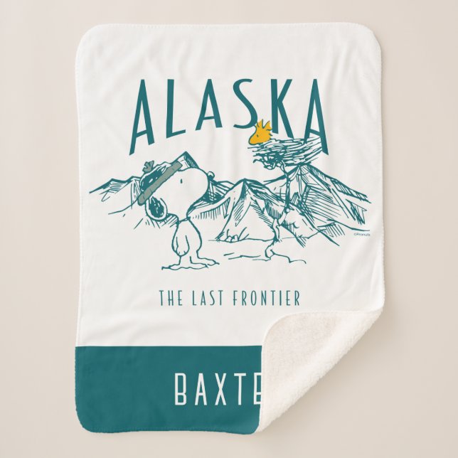Peanuts | Alaska The Last Frontier Sherpa Blanket (Front)