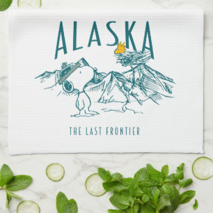 Peanuts   Alaska The Last Frontier Tea Towel