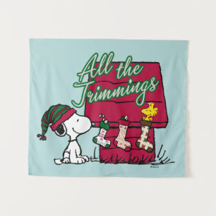 Peanuts All The Trimmings Tapestry