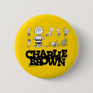 Peanuts   Always Charlie Brown 6 Cm Round Badge