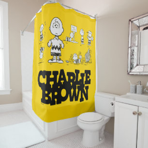 Peanuts   Always Charlie Brown Shower Curtain