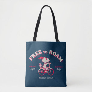 Peanuts   American Summer Free To Roam Tote Bag