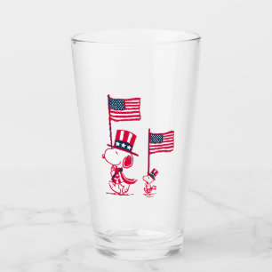Peanuts American Summer Old Glory Glass
