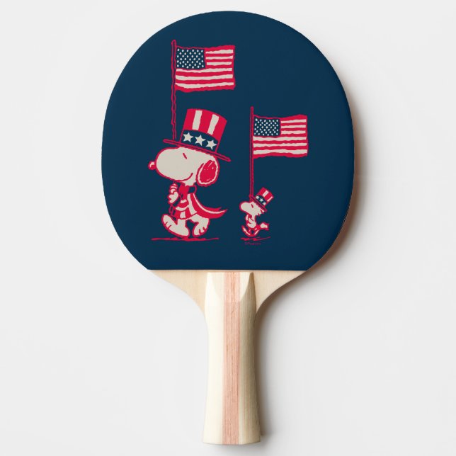 Peanuts | American Summer Old Glory Ping Pong Paddle (Front)