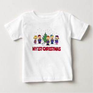 Peanuts   Around the Christmas Tree Baby T-Shirt