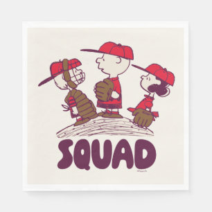 Peanuts   Baseball Squad Napkin