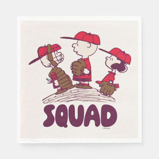Peanuts | Baseball Squad Napkin (Front)