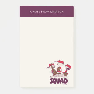 Peanuts   Baseball Squad Post-it Notes