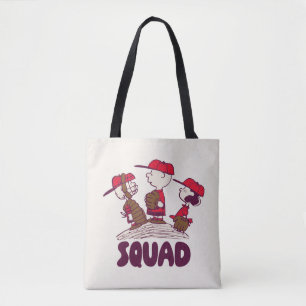 Peanuts   Baseball Squad Tote Bag