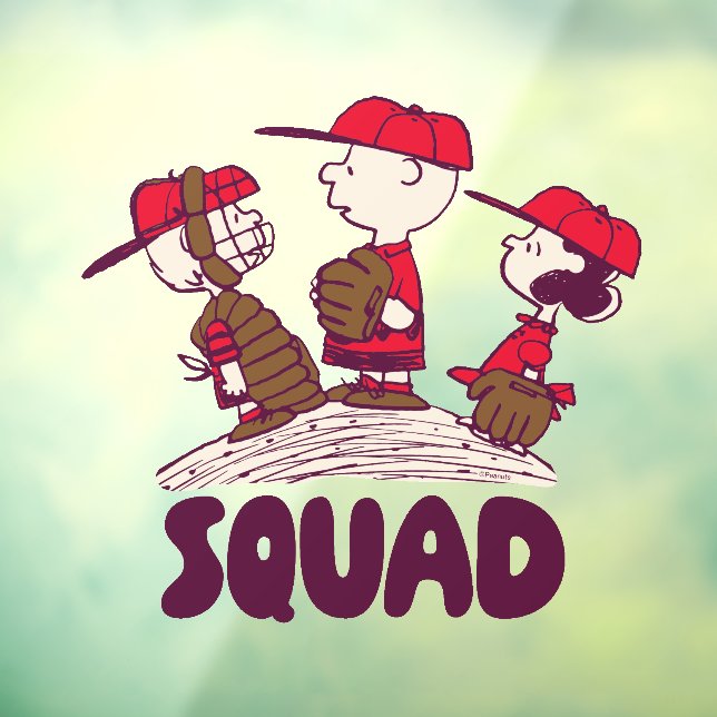 Peanuts | Baseball Squad Window Cling (Sheet 3)