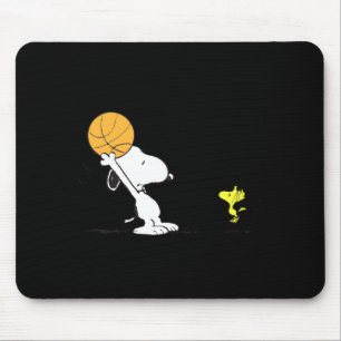 Peanuts basketball t shirt mouse mat