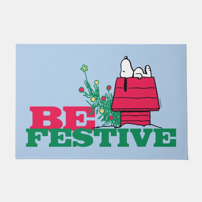 Peanuts | Be Festive Doormat (Front)
