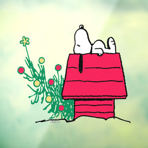 Peanuts   Be Festive Window Cling