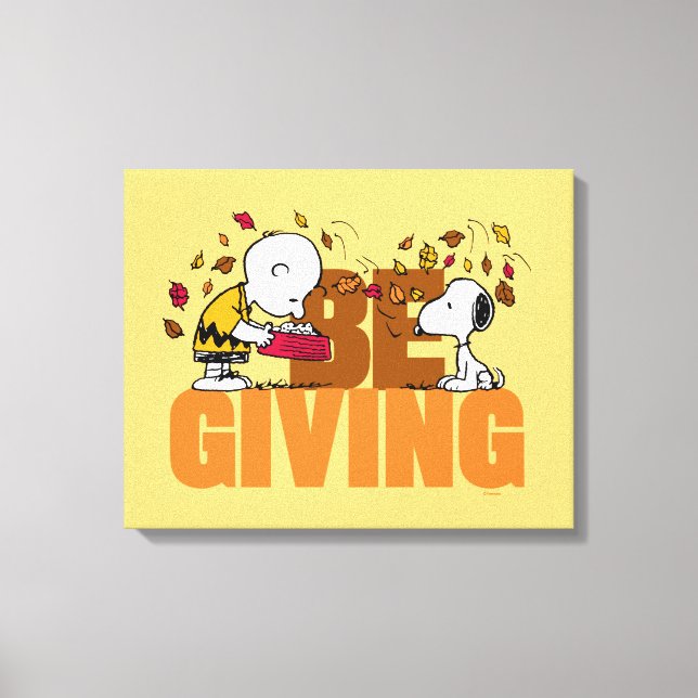 Peanuts | Be Giving Canvas Print (Front)