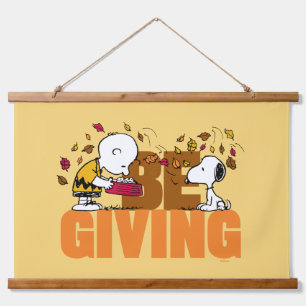 Peanuts   Be Giving Hanging Tapestry