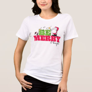 Peanuts Be Merry Christmas Tri-Blend Shirt
