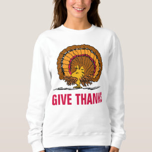Peanuts Be Thankful Woodstock Turkey Sweatshirt