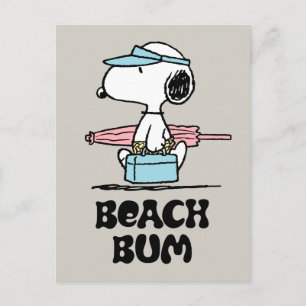 PEANUTS   Beach Bum Snoopy Postcard