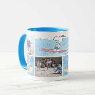 Peanuts   Beach Vacation   Photo Collage Mug