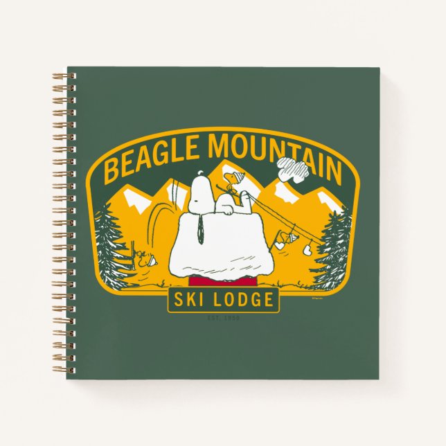 Peanuts | Beagle Mountain Ski Lodge Notebook (Front)