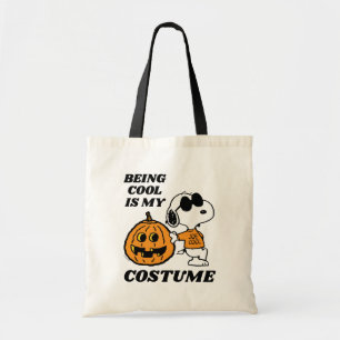 Peanuts   Being Cool Is My Costume Tote Bag