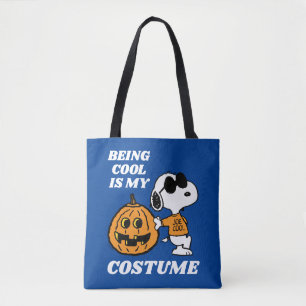 Peanuts   Being Cool Is My Costume Tote Bag