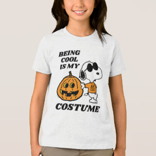 Peanuts   Being Cool Is My Costume Tri-Blend Shirt