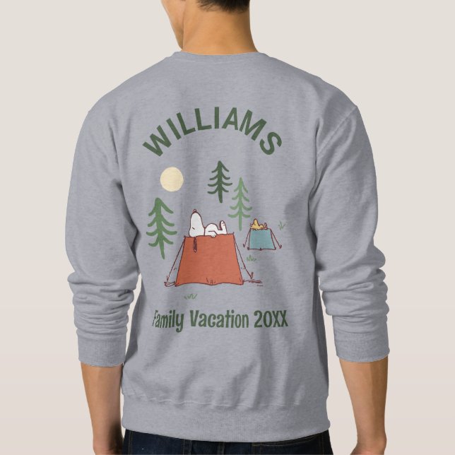 Peanuts | Camping Family Vacation Sweatshirt (Back)